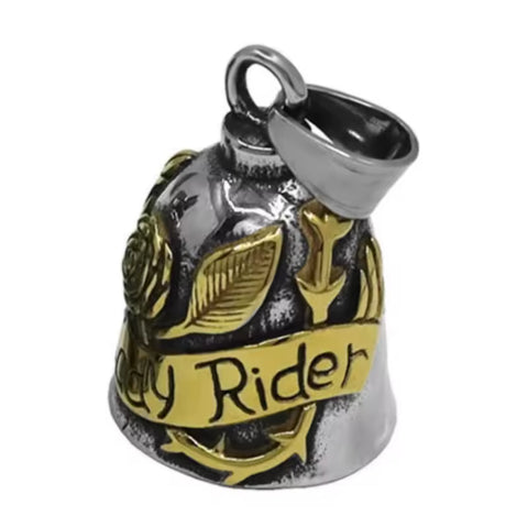 Guardian Bell - Lady Rider Rose Silver & Gold