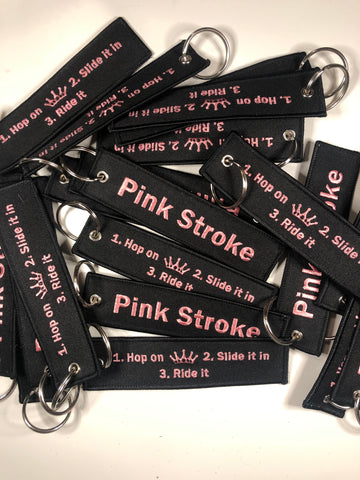 Pink Stroke Key Tag